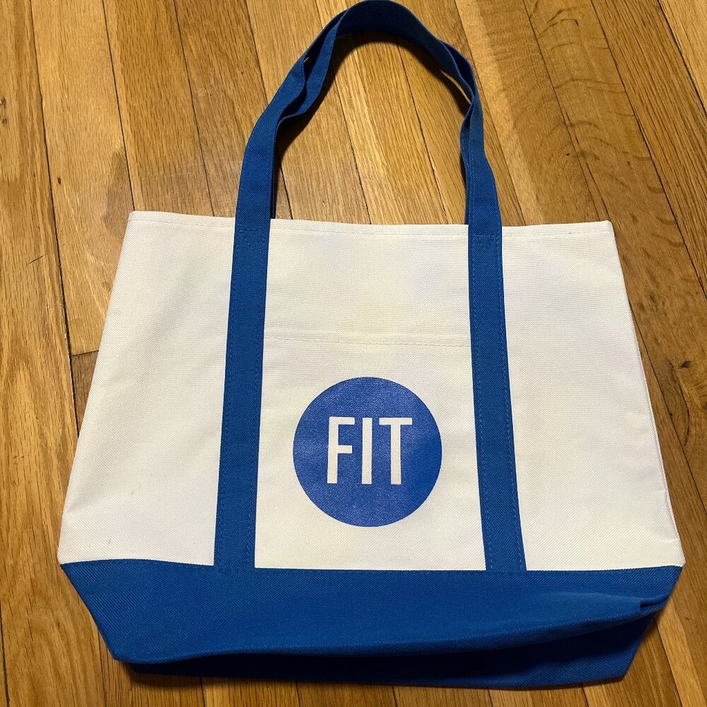 NYC Fashion Institute Of Technology (FIT) Blue & White Tote Bag! *NEW*